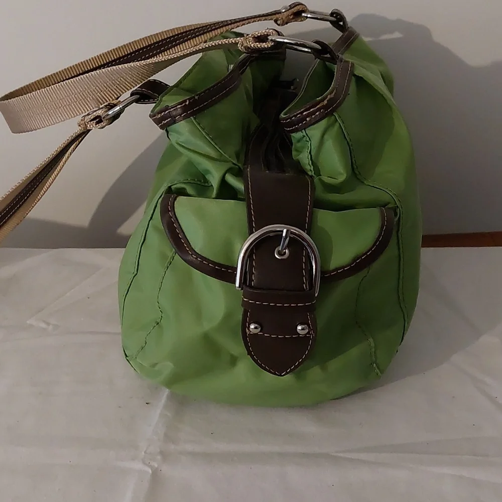 Franco Sarto green nylon shoulder bag - Picture 4 of 8